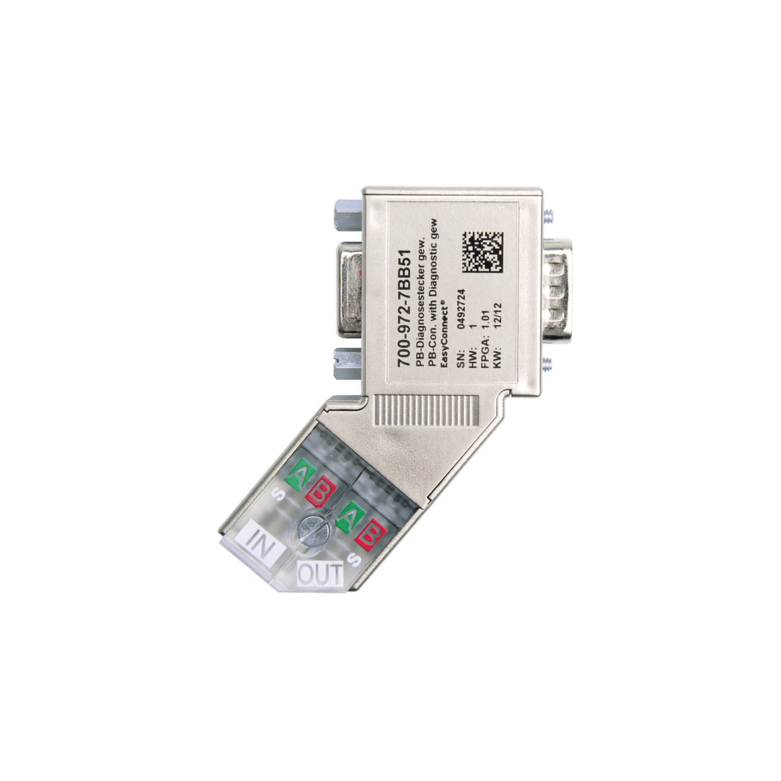 PROFIBUS Connector, Angled, EasyConnect®, Diagnostics LED » Helmholz ...